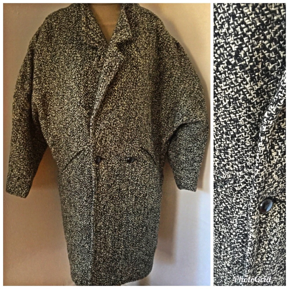 VTG 80s Minimalist Oversized Trench COAT size M